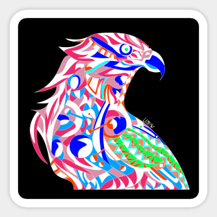 falcon ecopop in mexican cool art pattern design Sticker